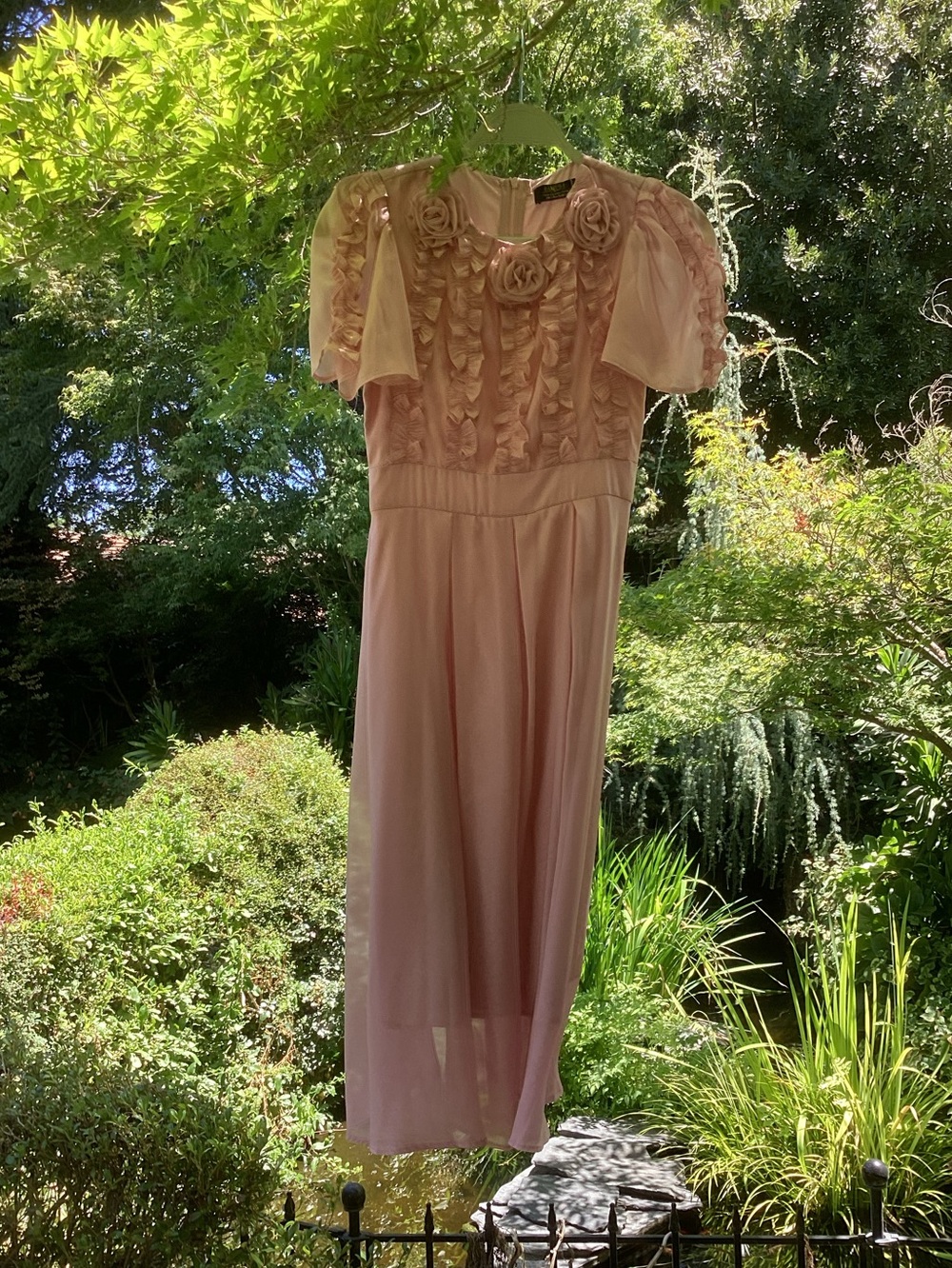 Pink Rosette Dress